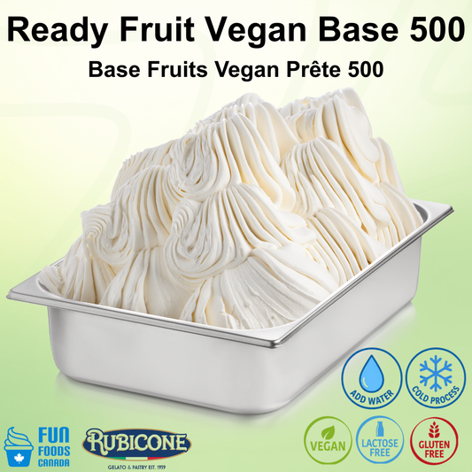 Ready Fruit 500 Vegetal - Fruit Gelato Base - Case of 4 x 3 KG bags - Rubicone Canada - Ships Free Within Canada on Orders Above CAD $199