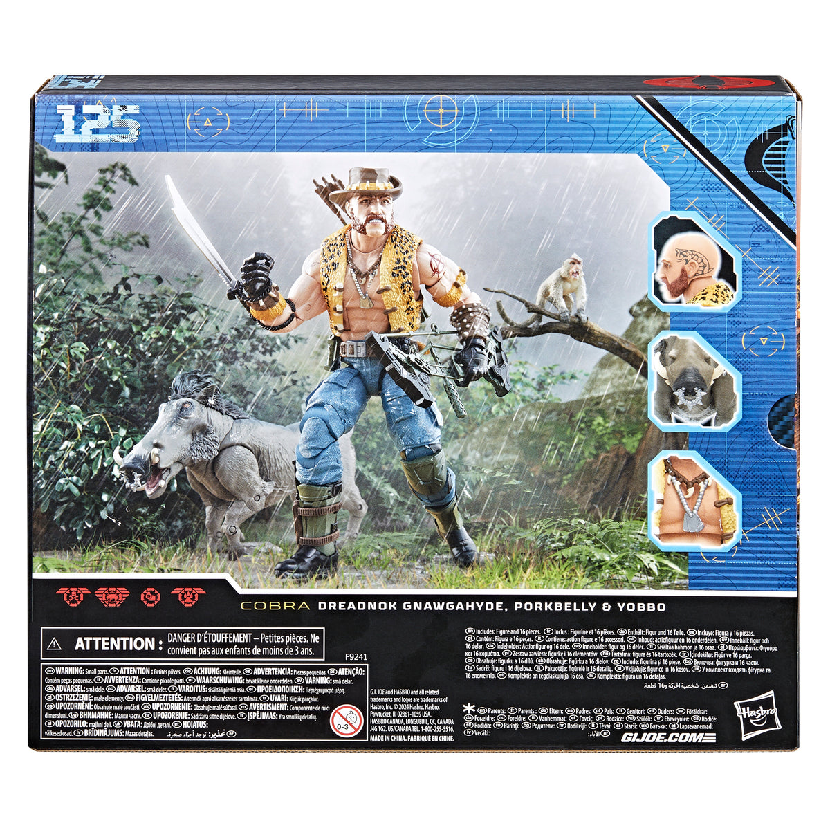 G.I. Joe Classified Series #125, Dreadnok Gnawgahyde et ses animaux de compagnie Porkbelly & Yobbo