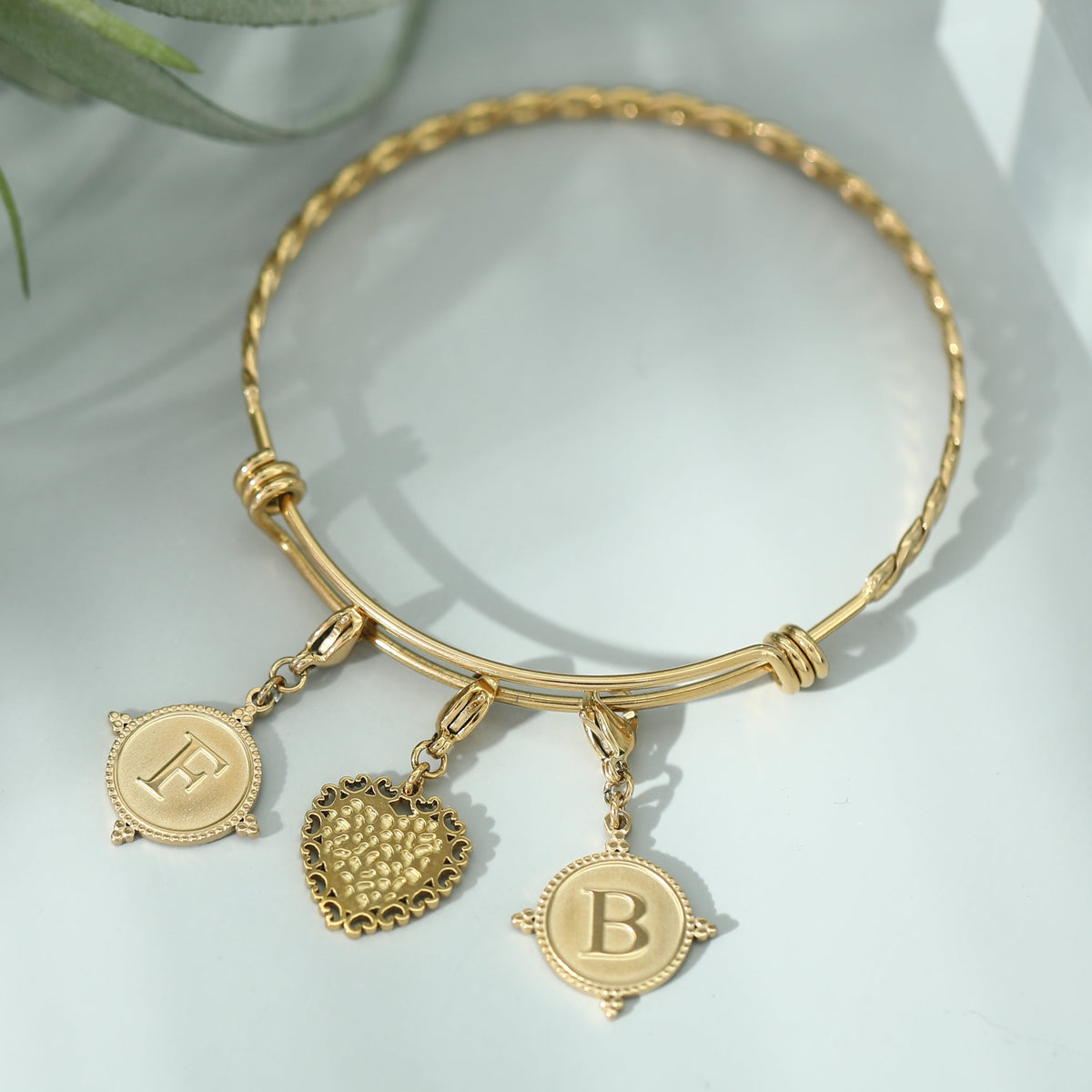 Gold Ornate Alphabet Letter Charms (A–Z) for Necklaces & Bracelets