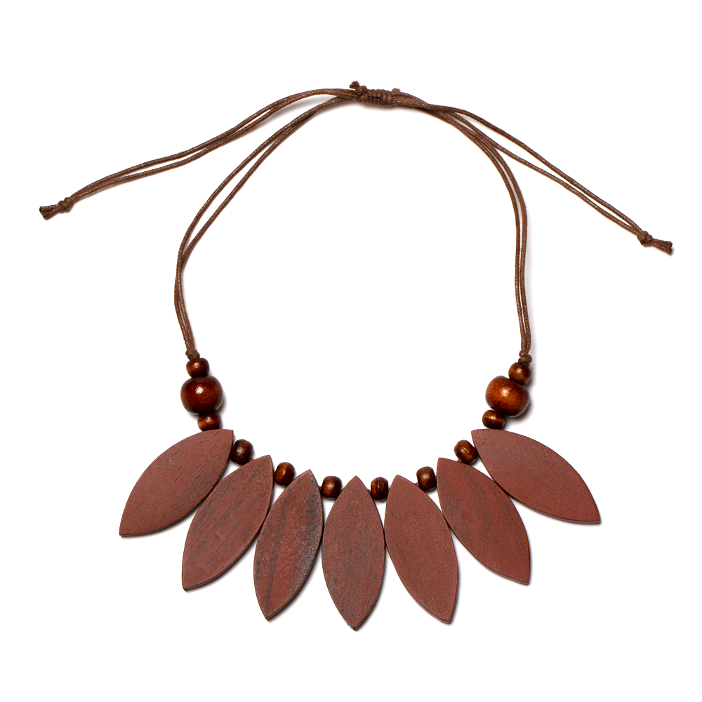 Collier Pétale en Bois