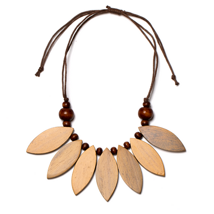 Collier Pétale en Bois