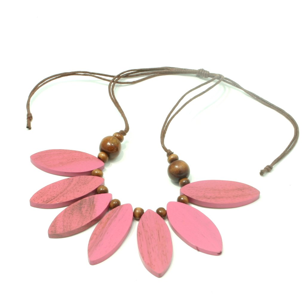 Collier Pétale en Bois