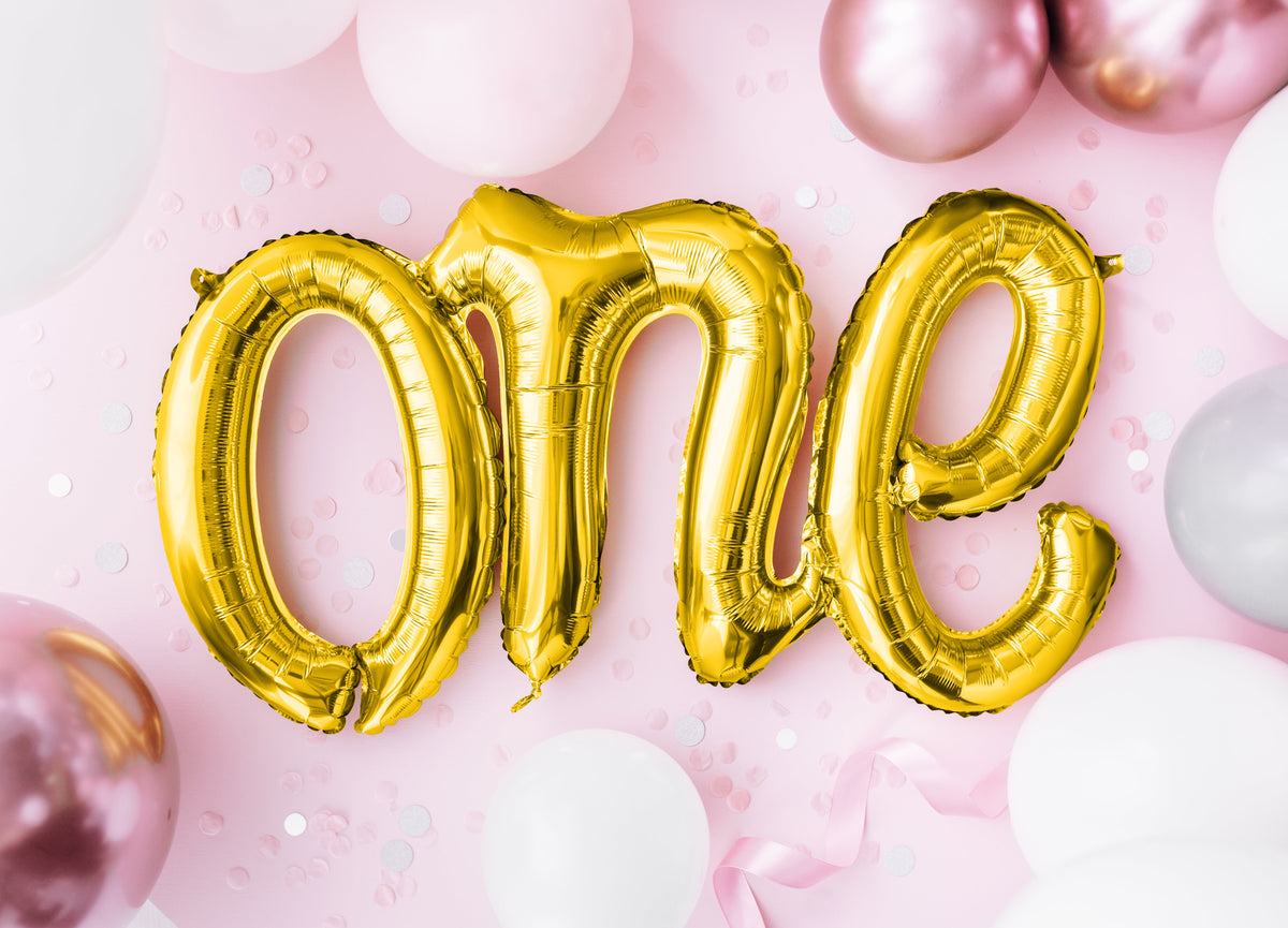 Gold One Balloon