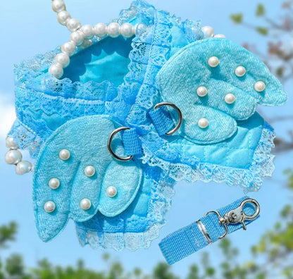 Angel Wings Dog Harness and Leash Set | Dog Walking Set