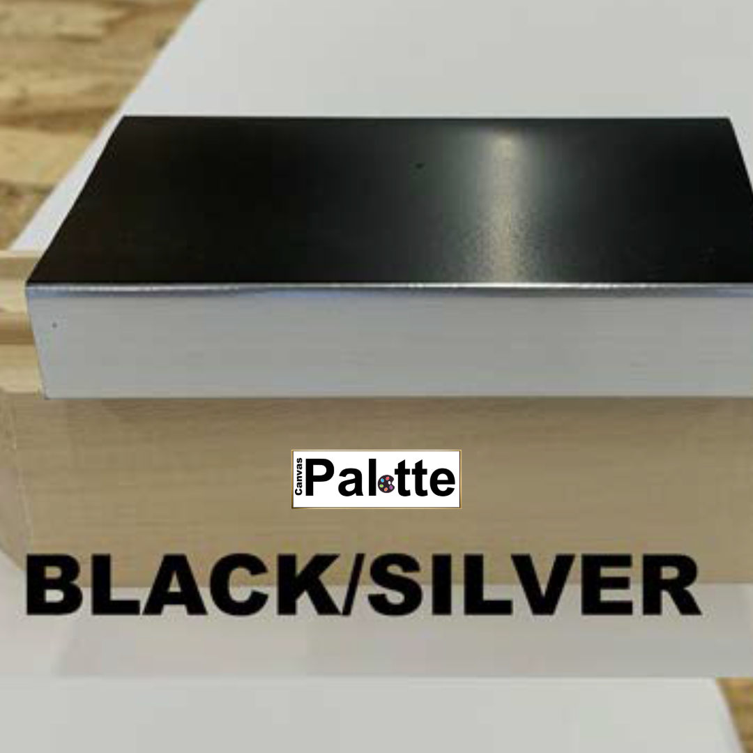 Cadre flottant argent/noir