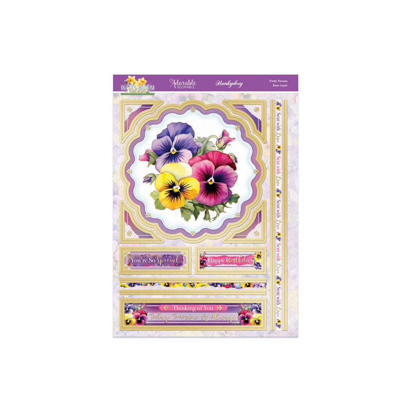 In Full Bloom - Floral Delights Deco-Large Set - Pretty Pansies