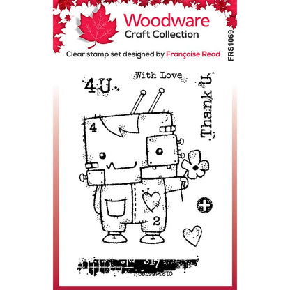 Woodware Clear Singles Merci Monstre Ensemble de Tampons 4 po x 6 po