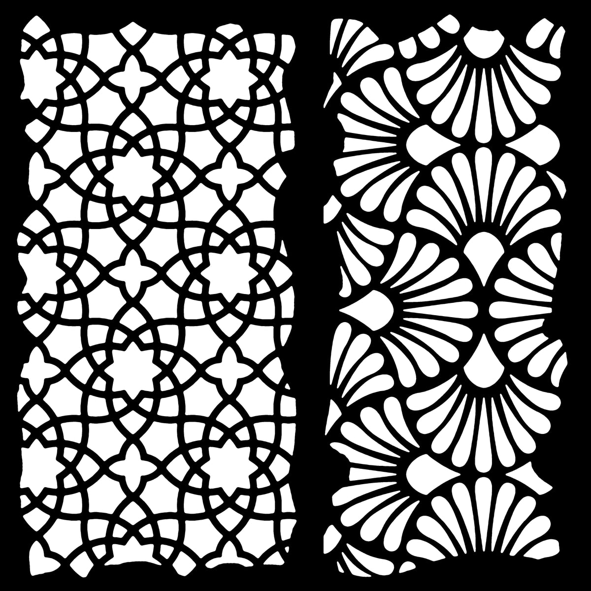 Pochoir Woodware Arabesque 6 po x 6 po