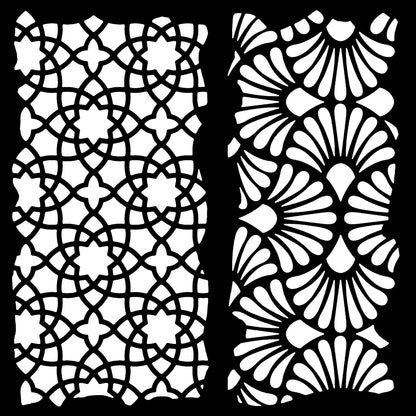 Pochoir Woodware Arabesque 6 po x 6 po