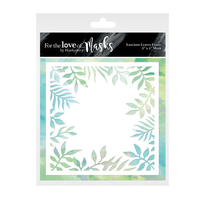Pour l'amour des masques - Cadre feuilles luxuriantes
