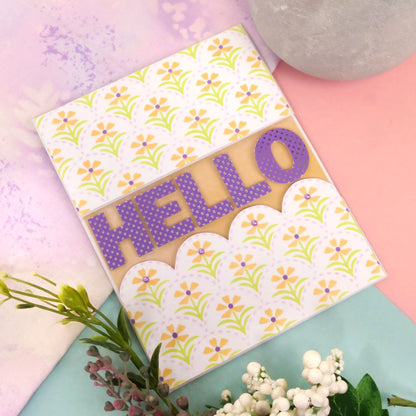 For the Love of Masks - Layering Scalloped Florals