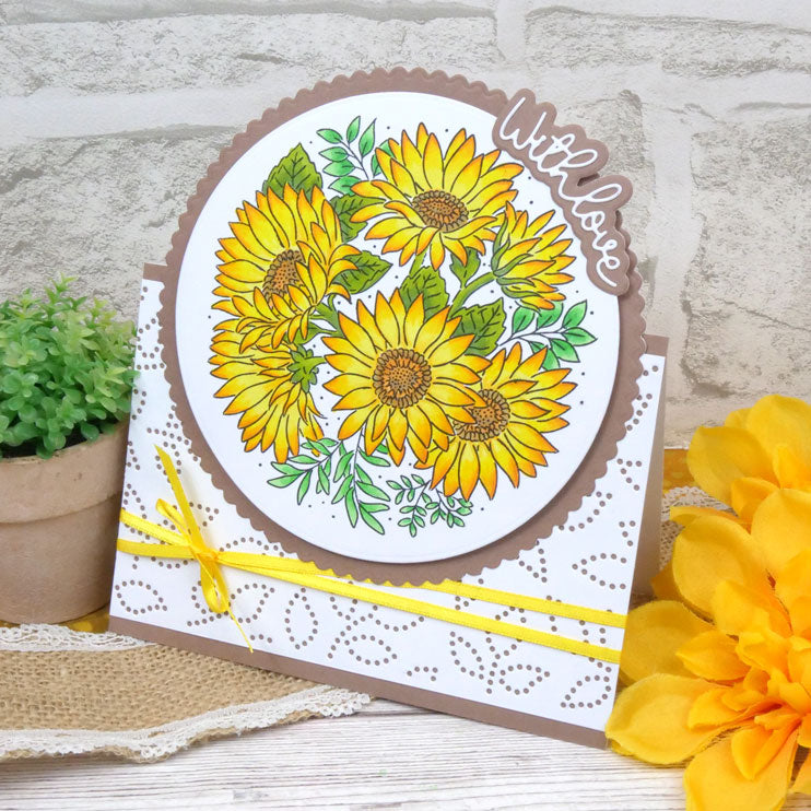 Pour l'amour des timbres - Un cercle de tournesols