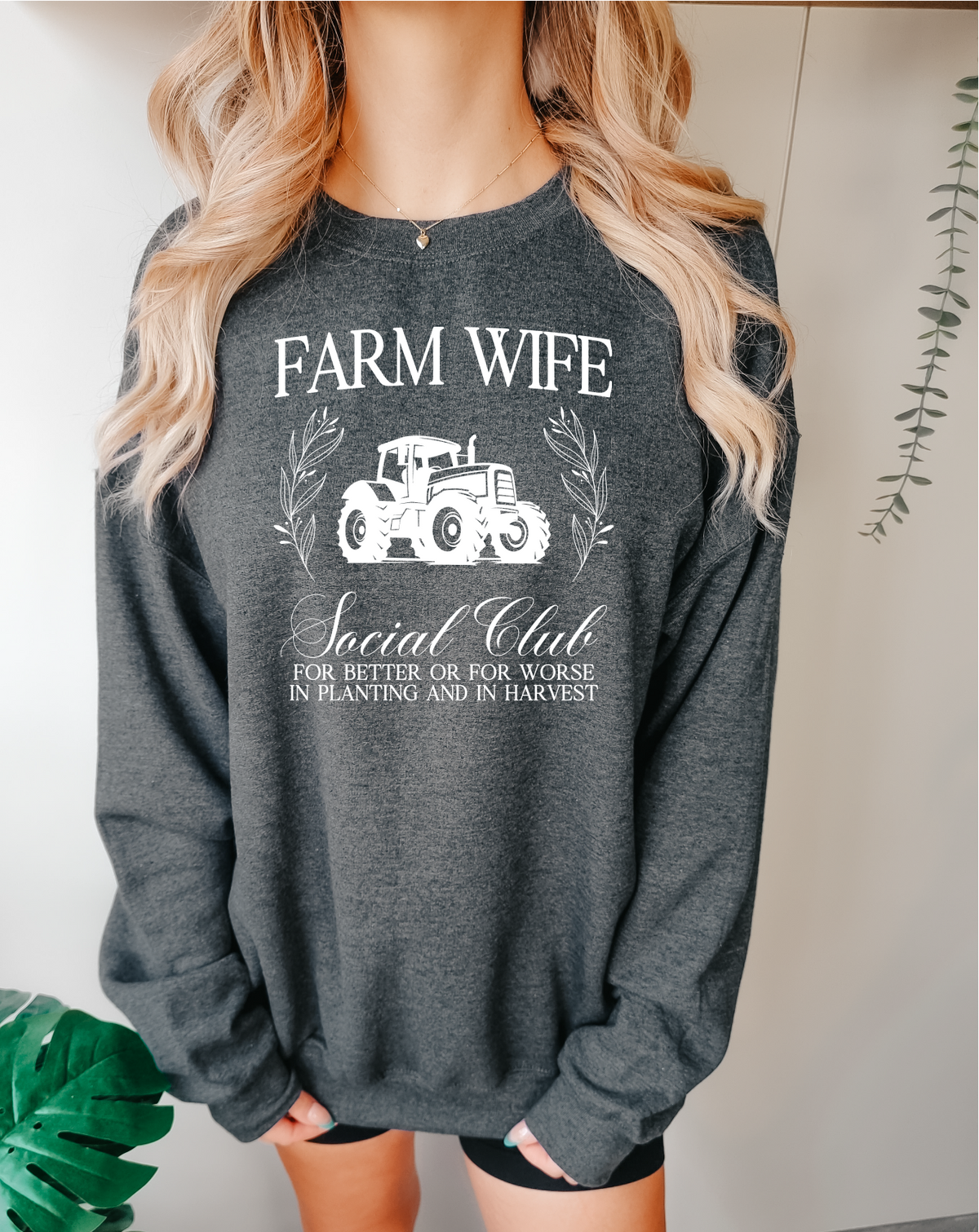Farm Wife Social Club Unisex Crewneck | Farm Apparel | Prairie Clothing