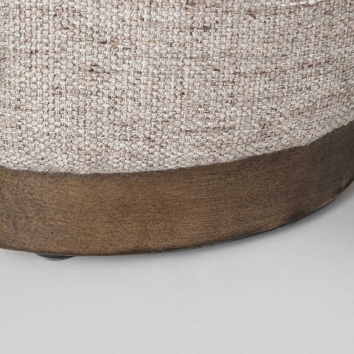 Faye Upholstered Bed With Curved Headboard - Perfect Taupe