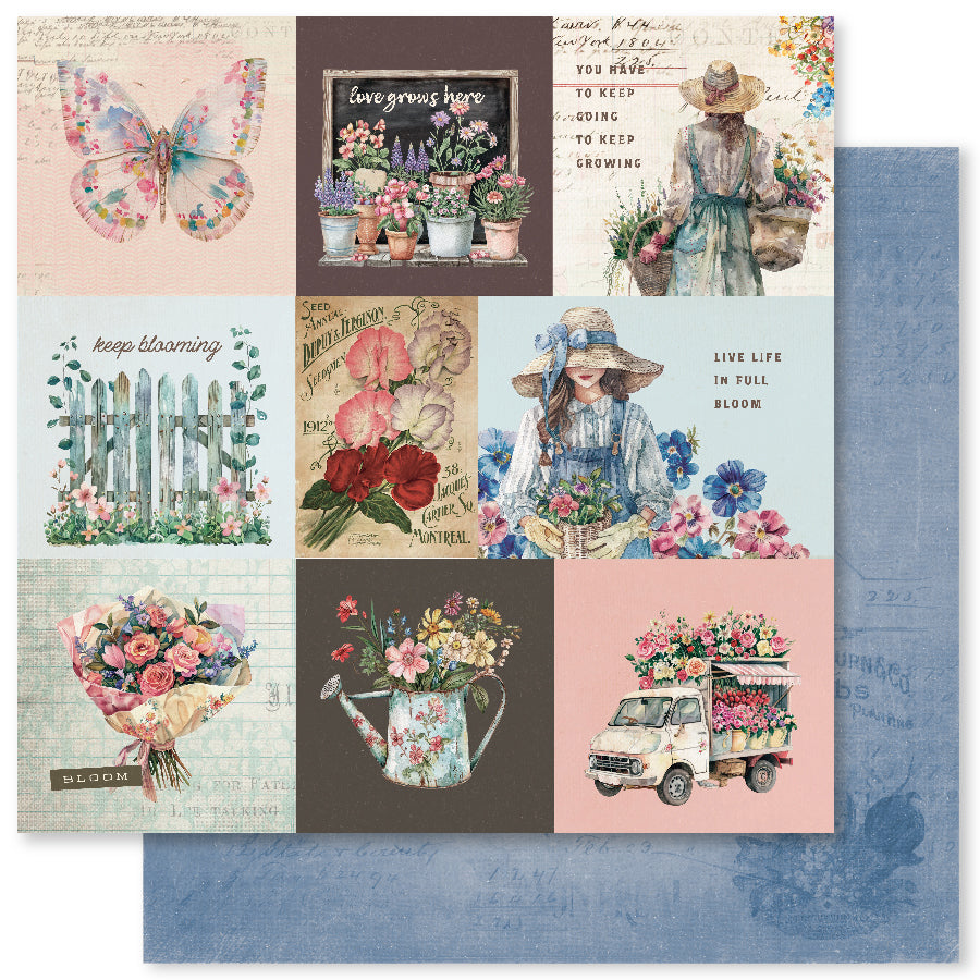 Collection de papiers « Flower Shoppe Basics » 15x15 cm 33678