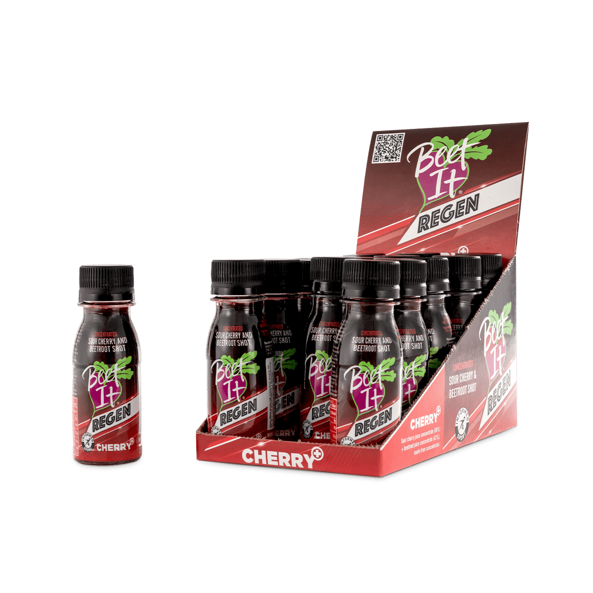 Beet It Regen Cerise+ - Boîte de 15 shots