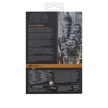Star Wars The Black Series Deluxe IG-12 et Grogu