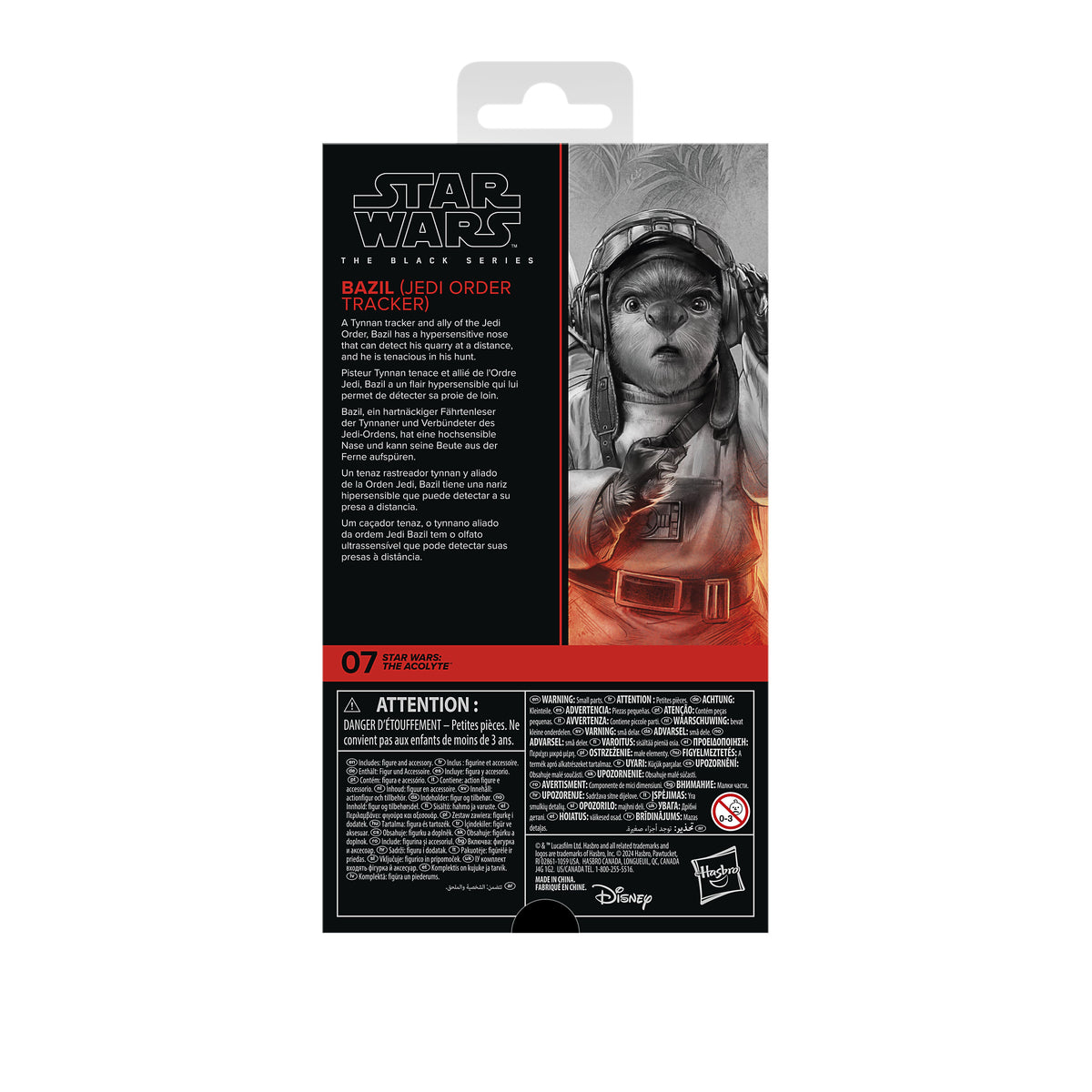 Star Wars The Black Series Bazil (Traqueur de l'Ordre Jedi) (Emballage en Mauvais État)