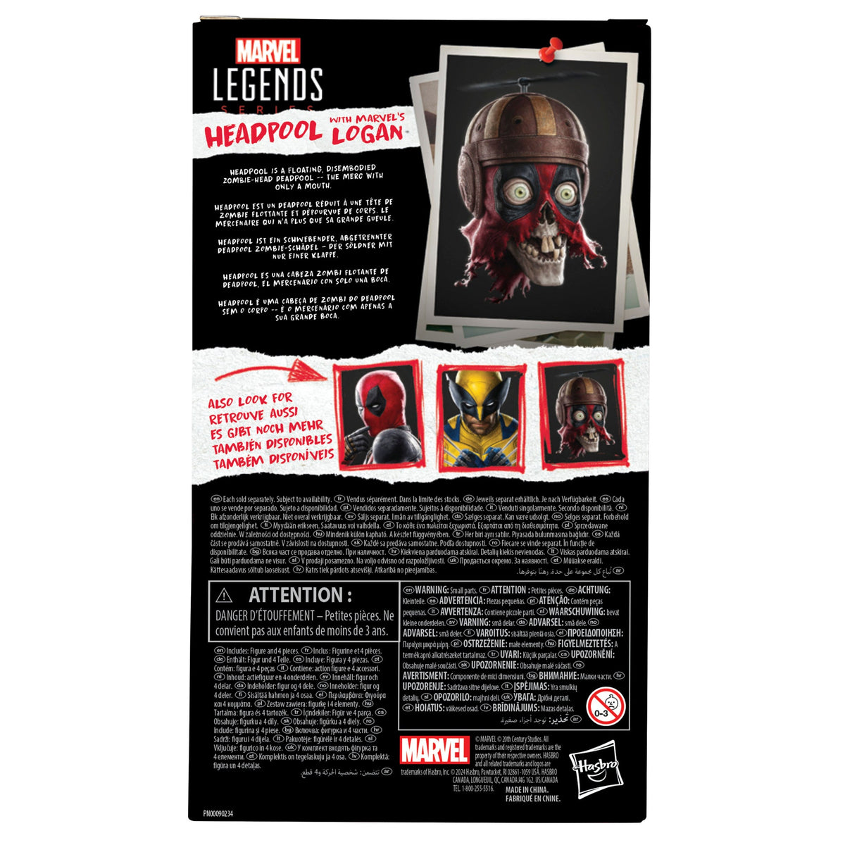 Figurine articulée Headpool et Logan de Marvel Legends Series