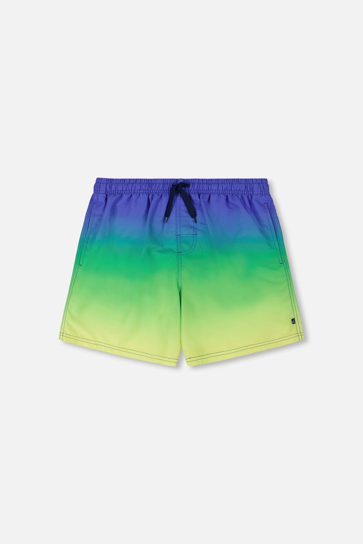 Caleçon de bain pour homme dégradé bleu, vert et citron vert