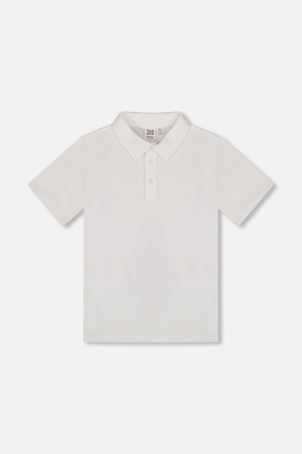 Polo à manches courtes blanc