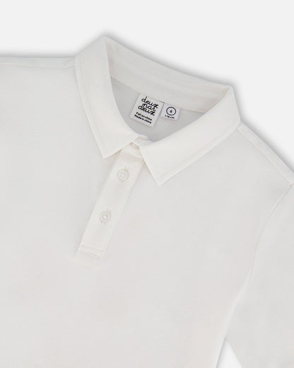 Polo à manches courtes blanc