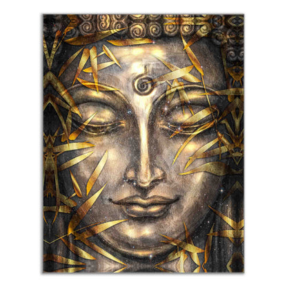 Wall Art -Canvas Pint Gold Buddha- Artwork