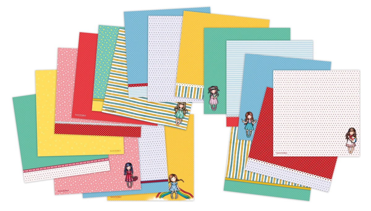 SAN Design Paper Pad Recto-Verso, 18 Motifs Gorjuss Essentials 18 Feuilles