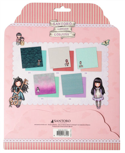 Lot de 5x2 papiers GOR, motifs recto-verso, Gorjuss 203x203xmm, 10 feuilles, n°19