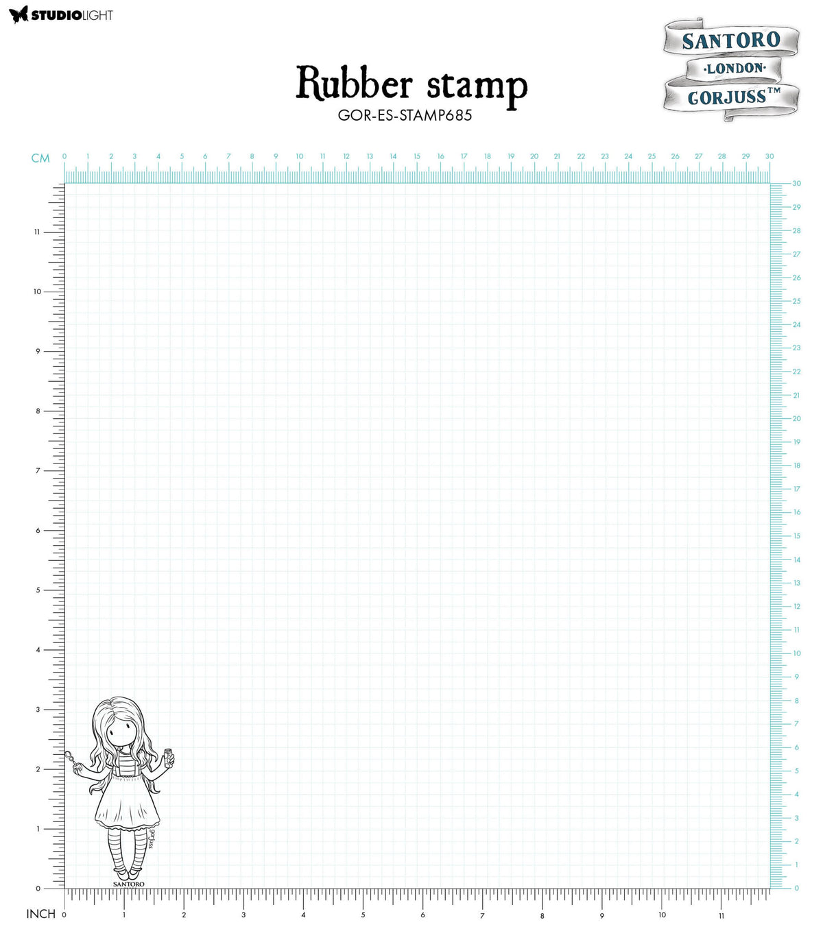 Tampon transparent SAN Living In A Bubble Gorjuss Essentials 1 pièce