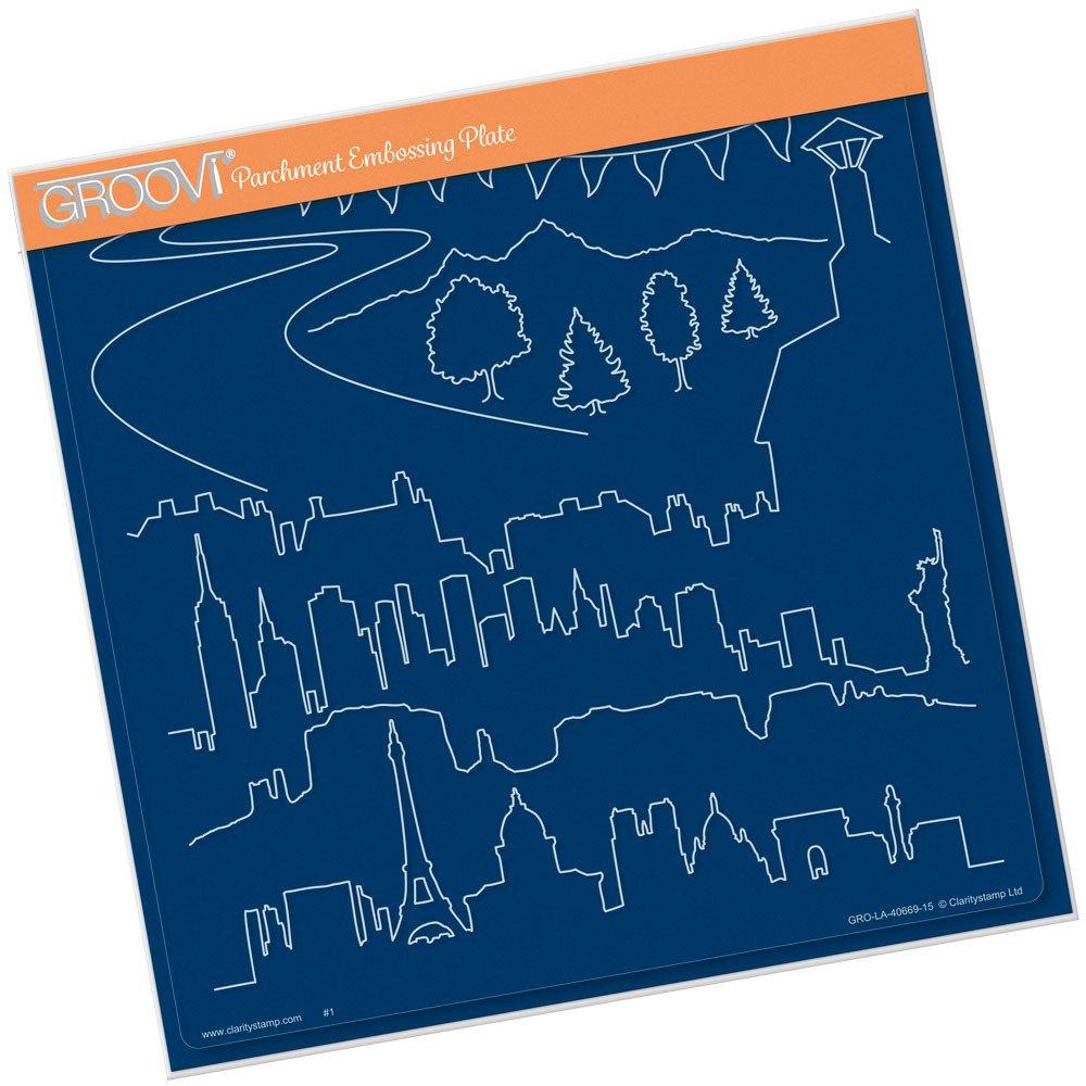 Gabaris Groovi - Assiette Groovi Carrée A4 Paysages et Horizons