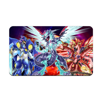 Tapis de Jeu Triple Dragon Galactique aux Yeux Nobles