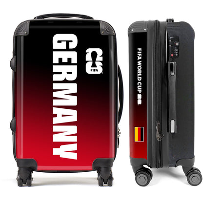 Germany FIFA World Cup 2026 Vertical Wordmark Gradient Edition (Red/Black)
