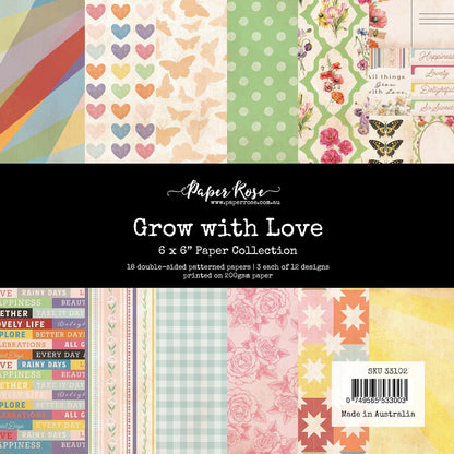 Collection de papiers "Grow with Love" 6x6 (33102)