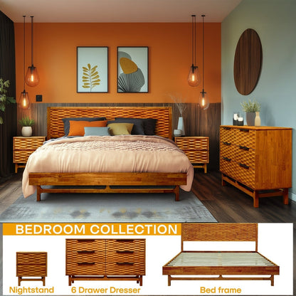 Commode Acacia Elara à 6 tiroirs pour des solutions de rangement élégantes
