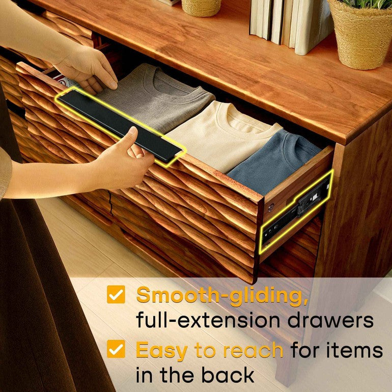 Commode Acacia Elara à 6 tiroirs pour des solutions de rangement élégantes