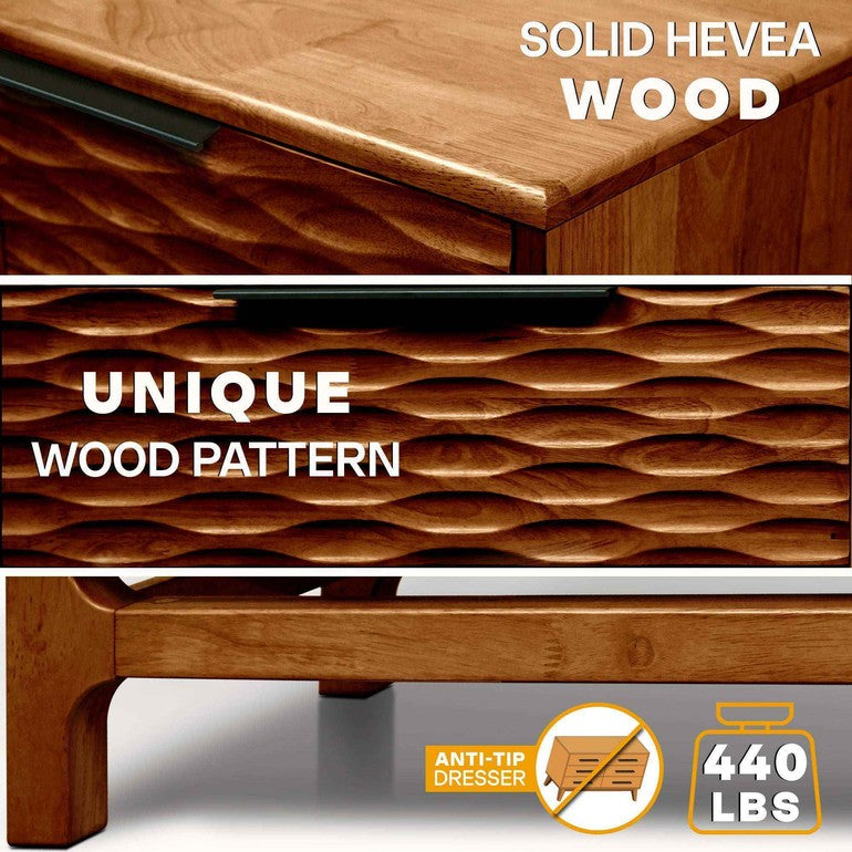 Commode Acacia Elara à 6 tiroirs pour des solutions de rangement élégantes