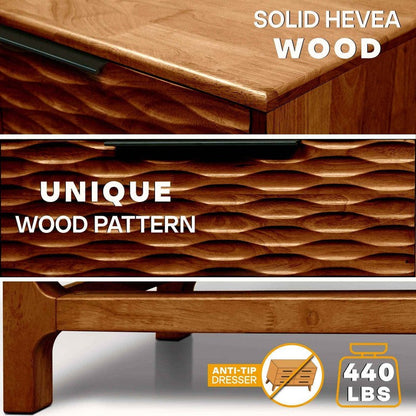 Commode Acacia Elara à 6 tiroirs pour des solutions de rangement élégantes