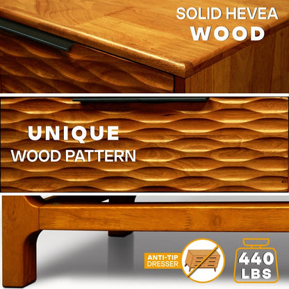 Commode Acacia Elara à 6 tiroirs pour des solutions de rangement élégantes