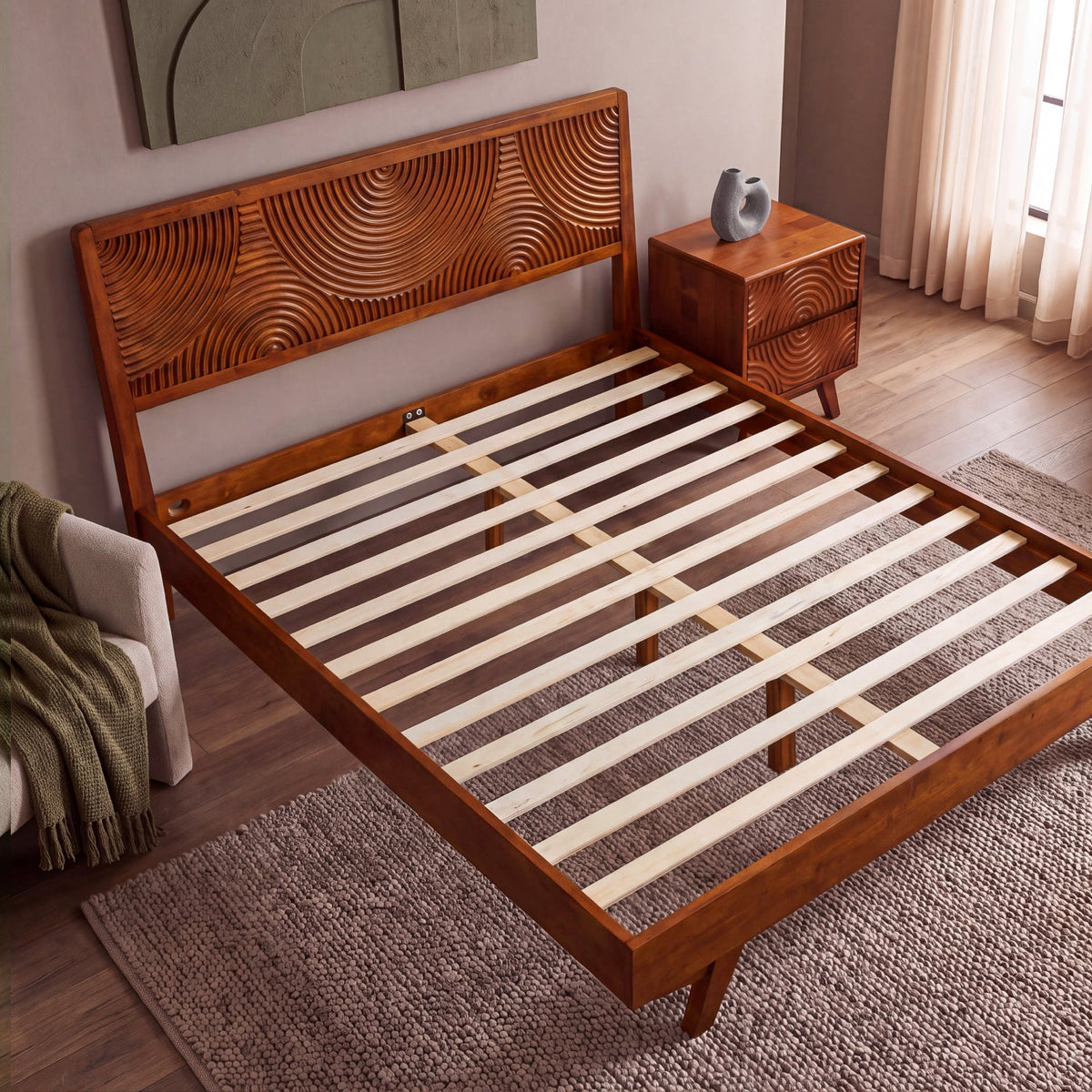 Harmony Solid Wood Bed Frame