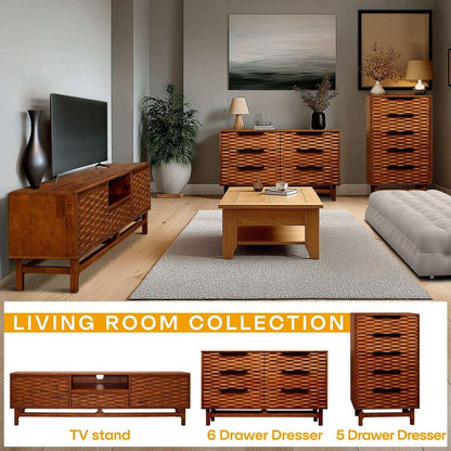 Commode Acacia Elara à 6 tiroirs pour des solutions de rangement élégantes