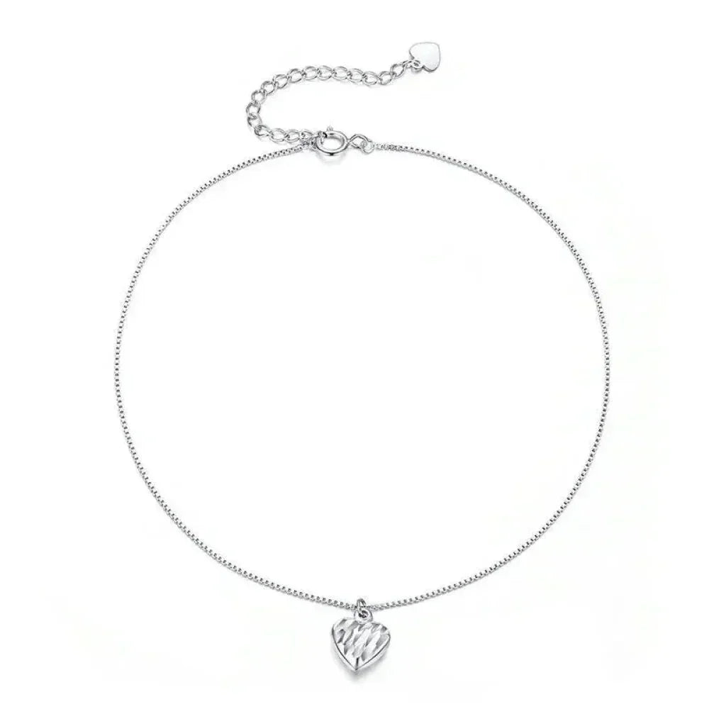 The Essential 925 Sterling Silver Charm Anklet