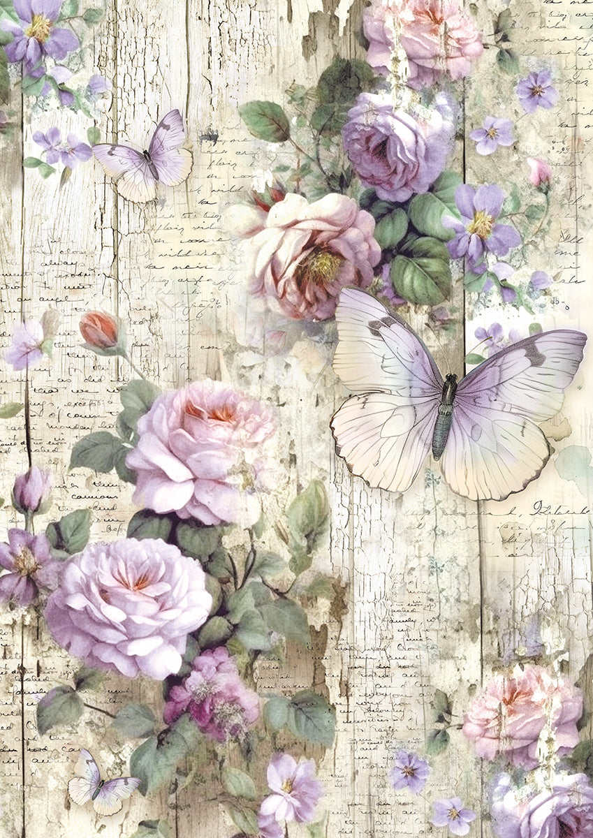 Papier de soie A4 6 pièces Papillons Fantaisistes