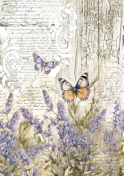 Papier de soie A4 6 pièces Papillons Fantaisistes