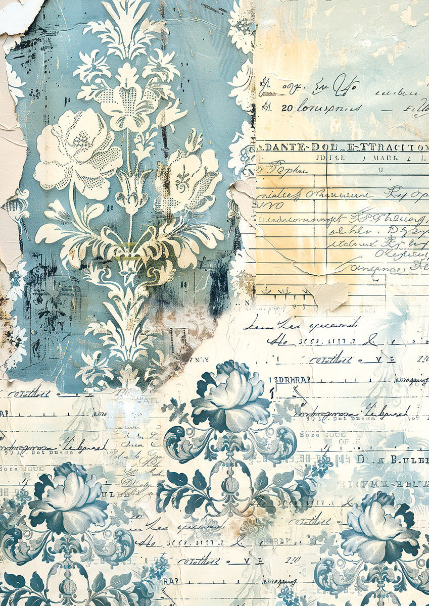 Papier de soie A4 6/Paquet Bleu France