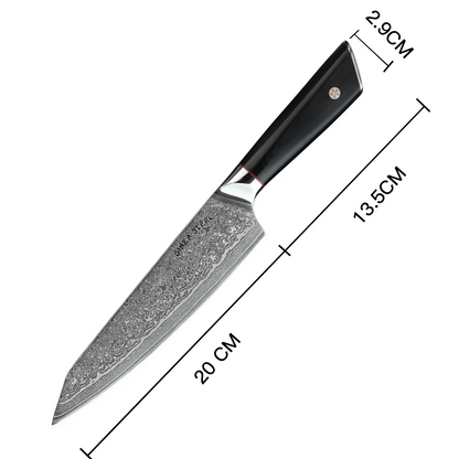 HAGAKURE 21 | Chef Knife 8" - 67 Layer AUS 10 Steel