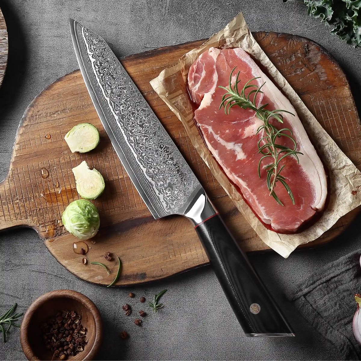 HAGAKURE 21 | Chef Knife 8" - 67 Layer AUS 10 Steel