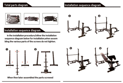 Weight Lifting Bench with Lat Pulldown Pulley & Scott Bench (LHG SR-01)