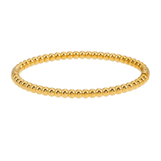 Style HANXI : Bracelet classique à billes en or