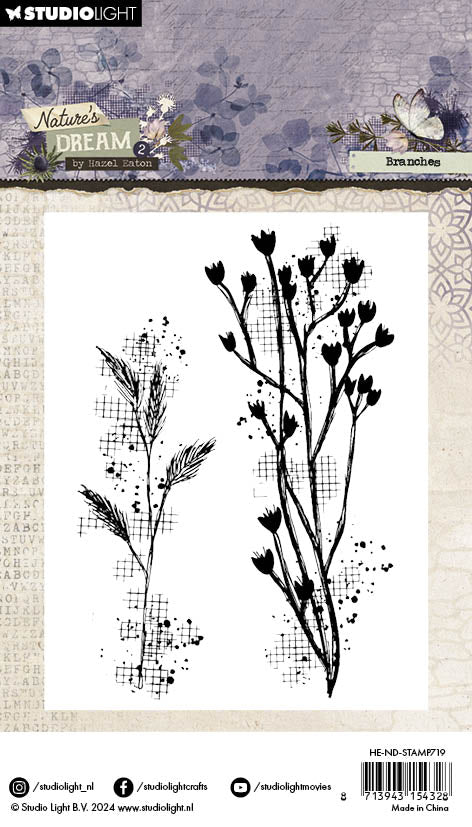 HE Tampon transparent Branches Rêve de la nature 2 - 1 pc